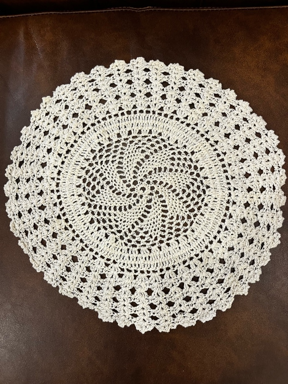 Vintage Handcrafted White Crochet Doily - Home Accents